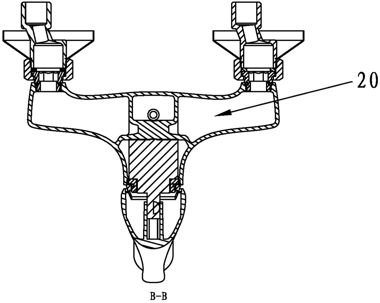 Control main body of shower system