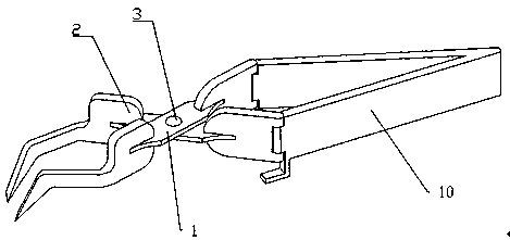 Medical forceps for alcohol pads