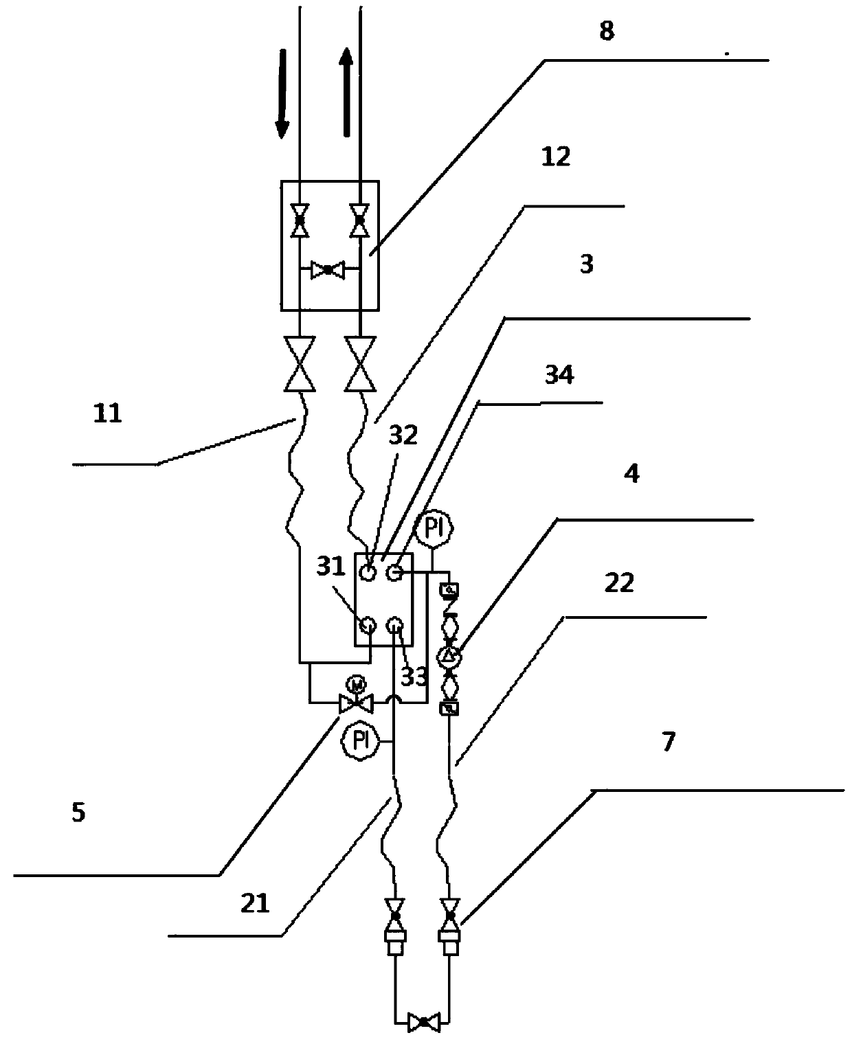 Static warming isolation heat exchange device of internal combustion locomotive