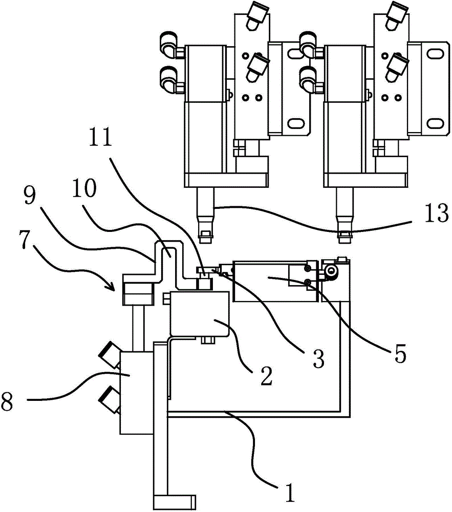 Glue coating method and device for medical plastic needle filter cover