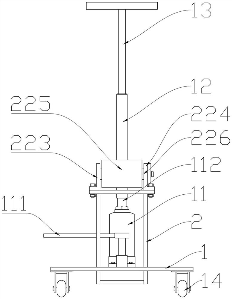 Automobile tire positioning and adjusting device