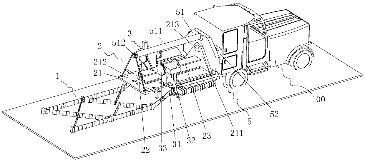 Paving device for ecological environment restoration desertification control greening