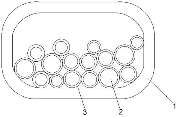 Method for controlling use amount of fireproof sealing material of sleeve type cable