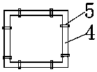 A kind of construction site construction concrete steel structure and construction pouring method