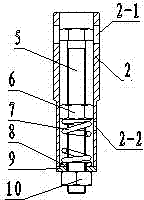 Compression spring type electric power grounding line operation rod