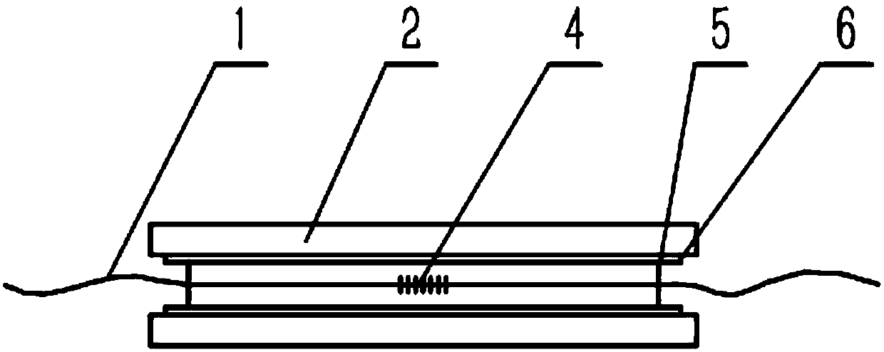 Fiber grating sensor for temperature measurement of lithium battery pack and temperature measurement method thereof