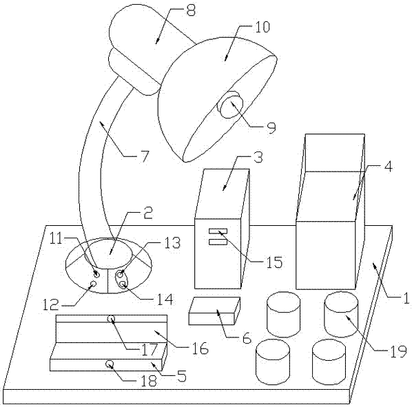 Multifunctional eye protecting table lamp for student