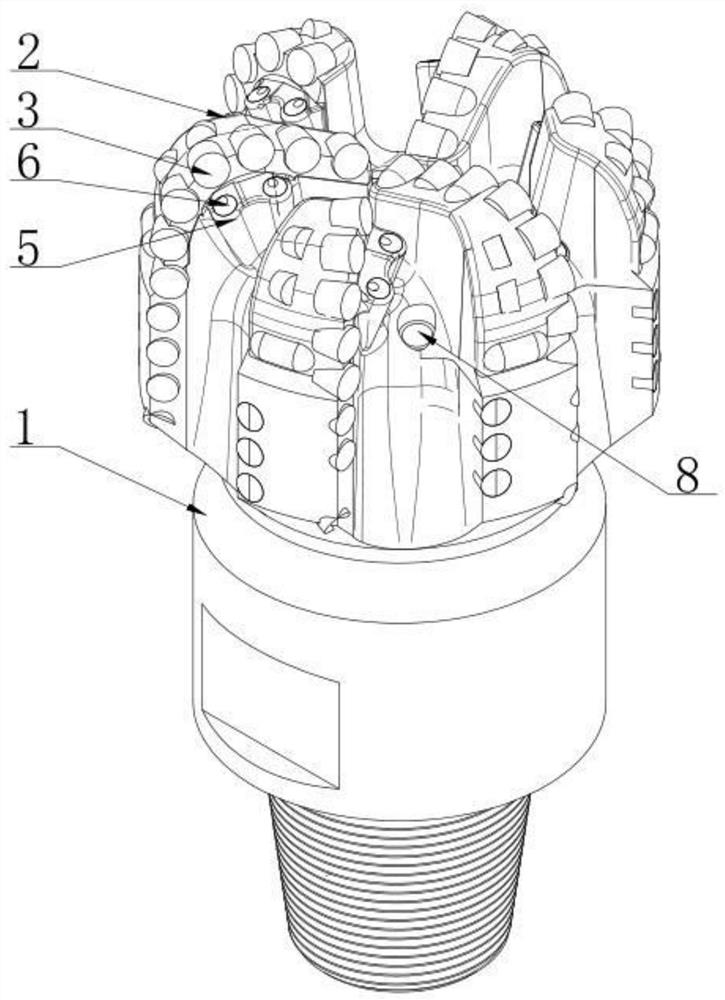 Directional jet cooling PDC drill bit