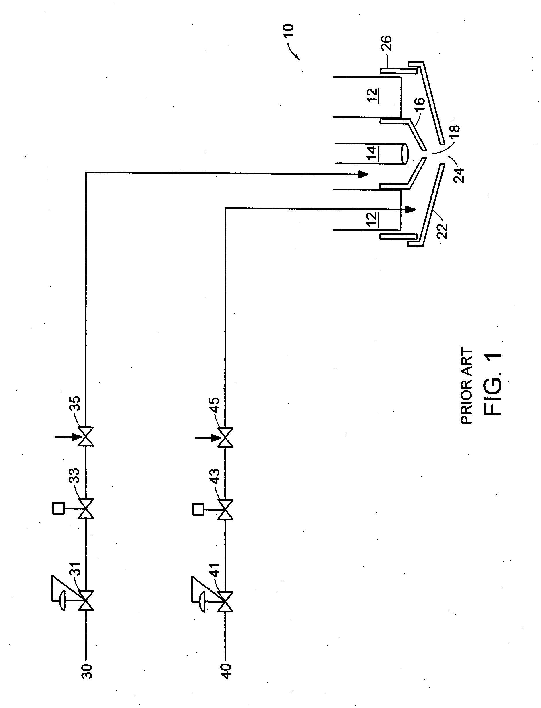 Method and apparatus for automatic gas control for a plasma arc torch