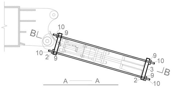 Temporary reinforcing method for replacement of equipment anchorage device in tensioning and lifting construction