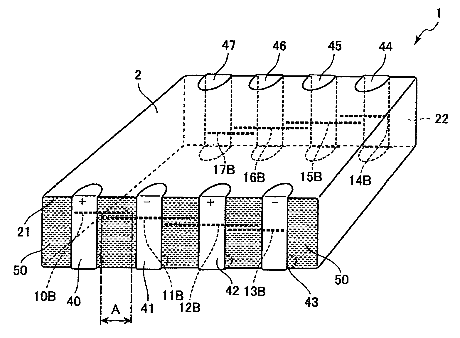 Stacked capacitor