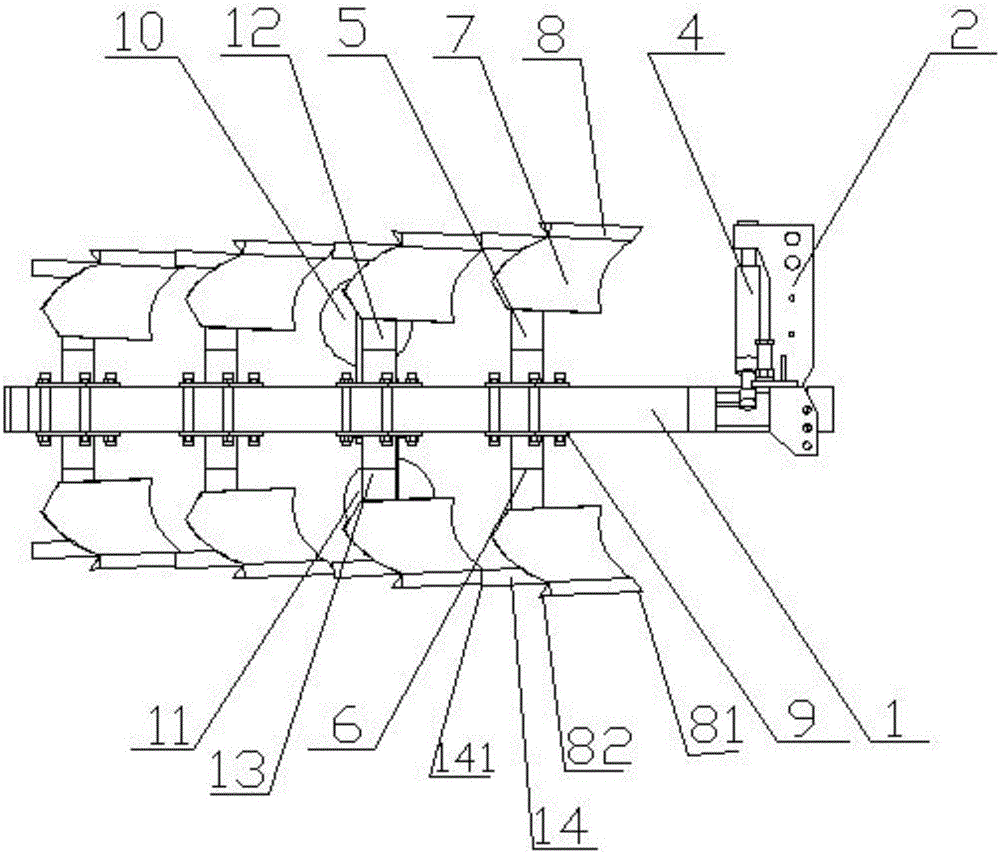 Large turnover plow