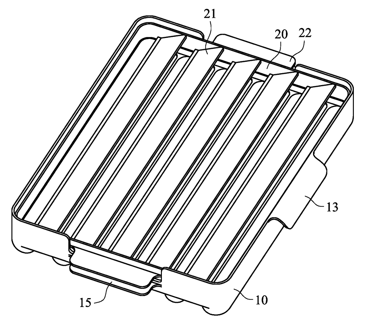 Grill pan structure