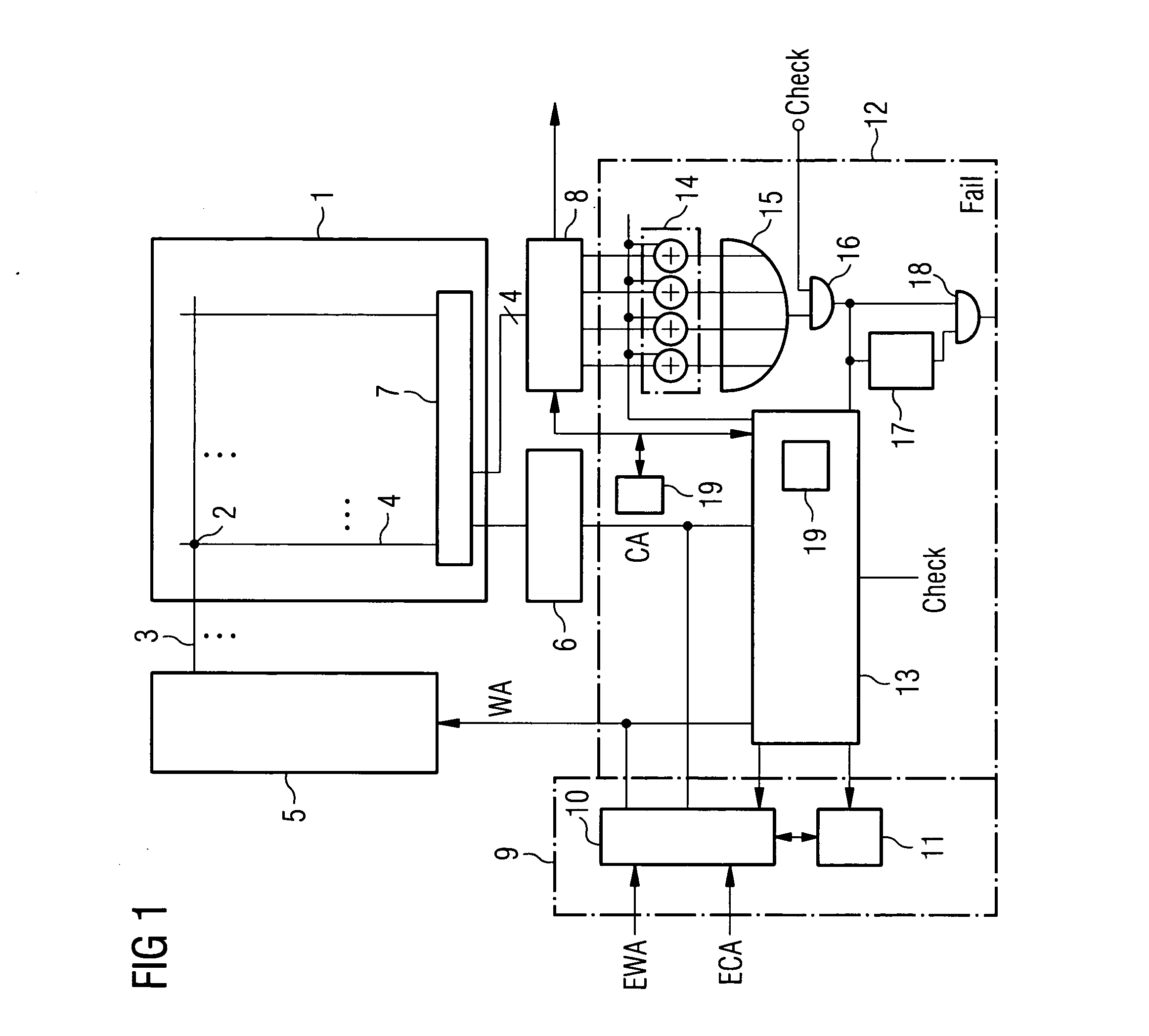 Integrated memory circuit and method for repairing a single bit error