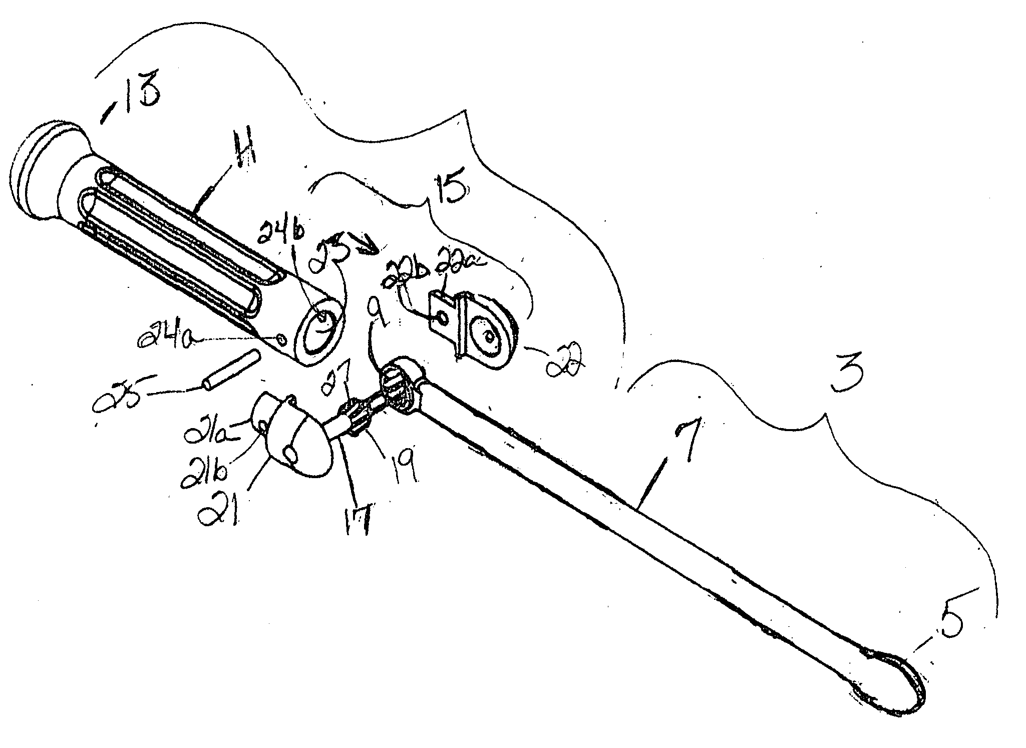 Adjustable angle handle for surgical instruments