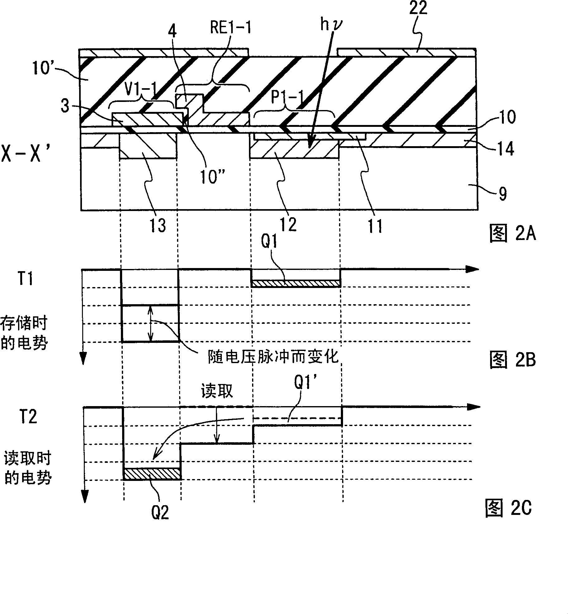 Colour image sensor and driving method thereof