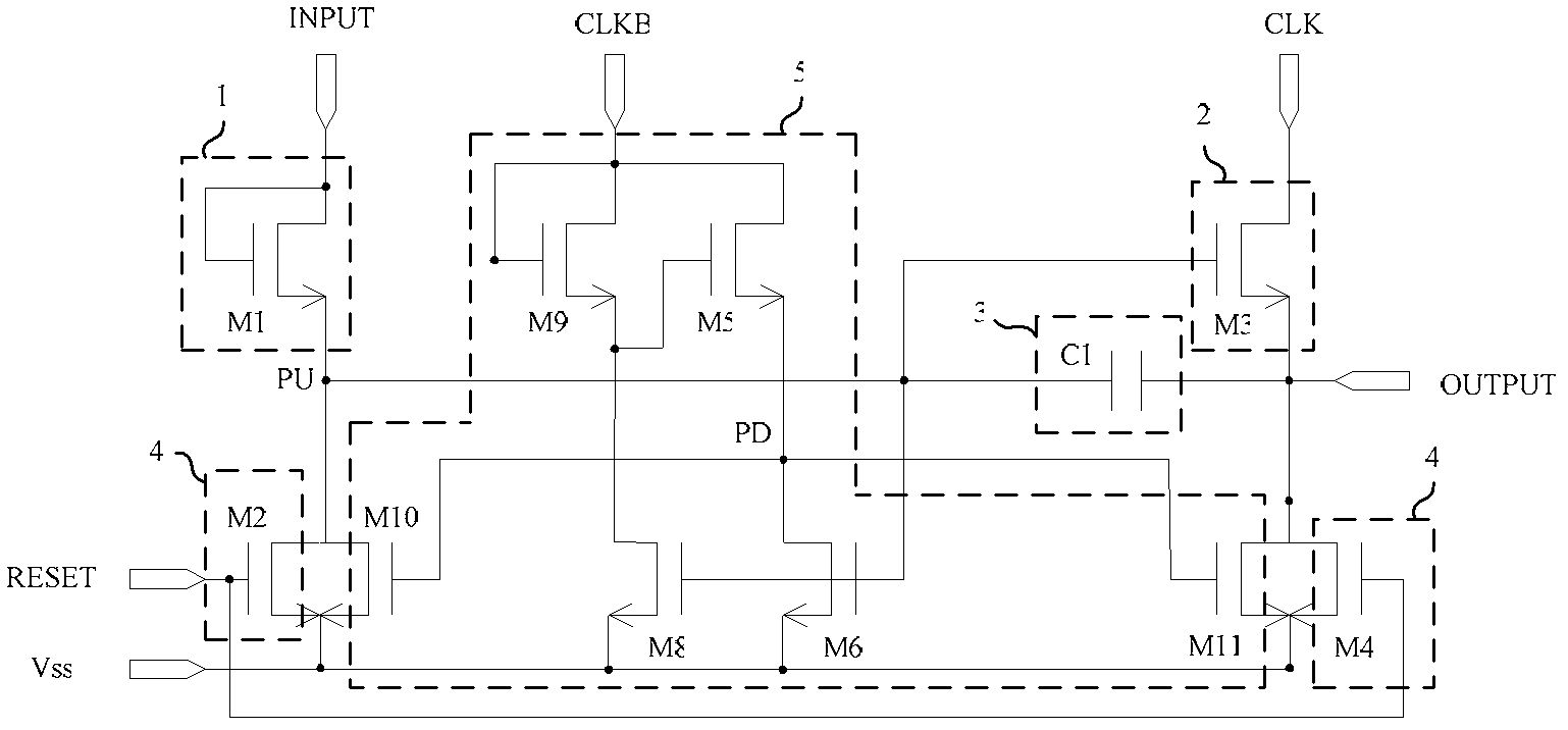 Grid electrode driving circuit and display