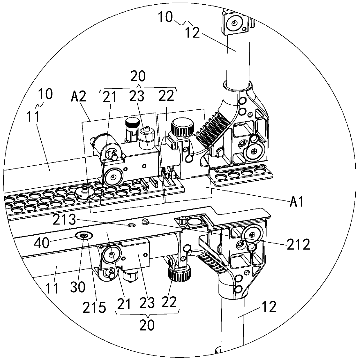 Box body, display screen module unit and display screen module