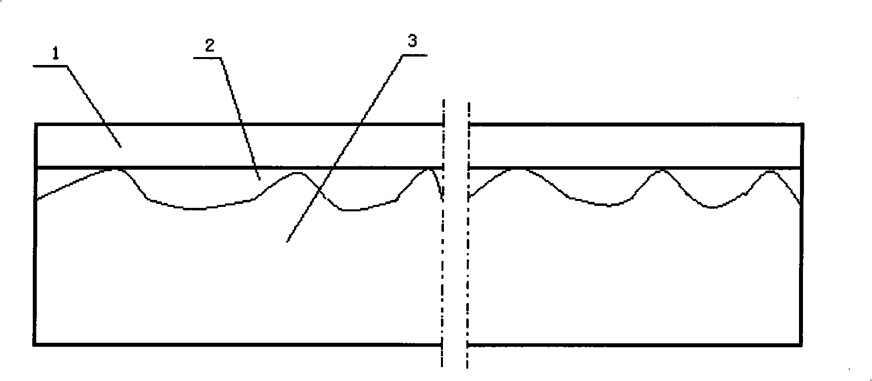 Preliminary dip material for vacuum forming massive article