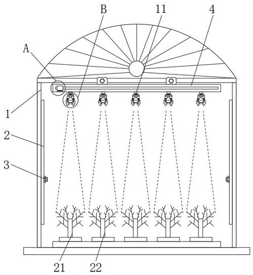 A crop lighting device based on the intelligent facility of the Internet of Things