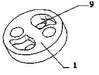 Ceramic plate group, ceramic valve core utilizing same and water heater valve utilizing same