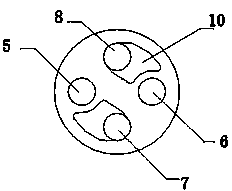 Ceramic plate group, ceramic valve core utilizing same and water heater valve utilizing same