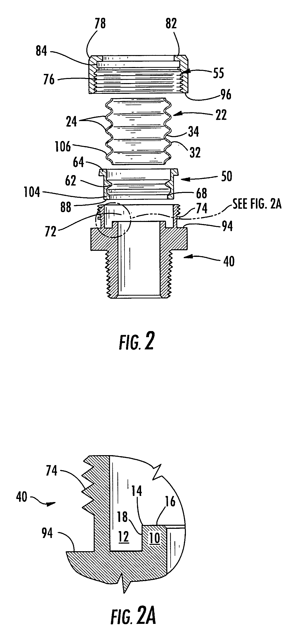 Corrugated tube fitting