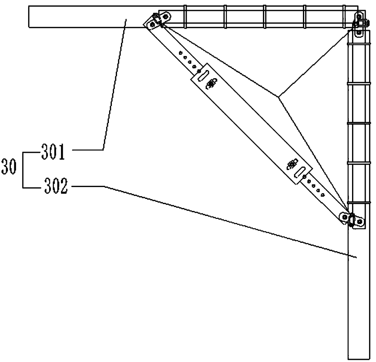 Laying tool for seepage-proof coil of groove corner part