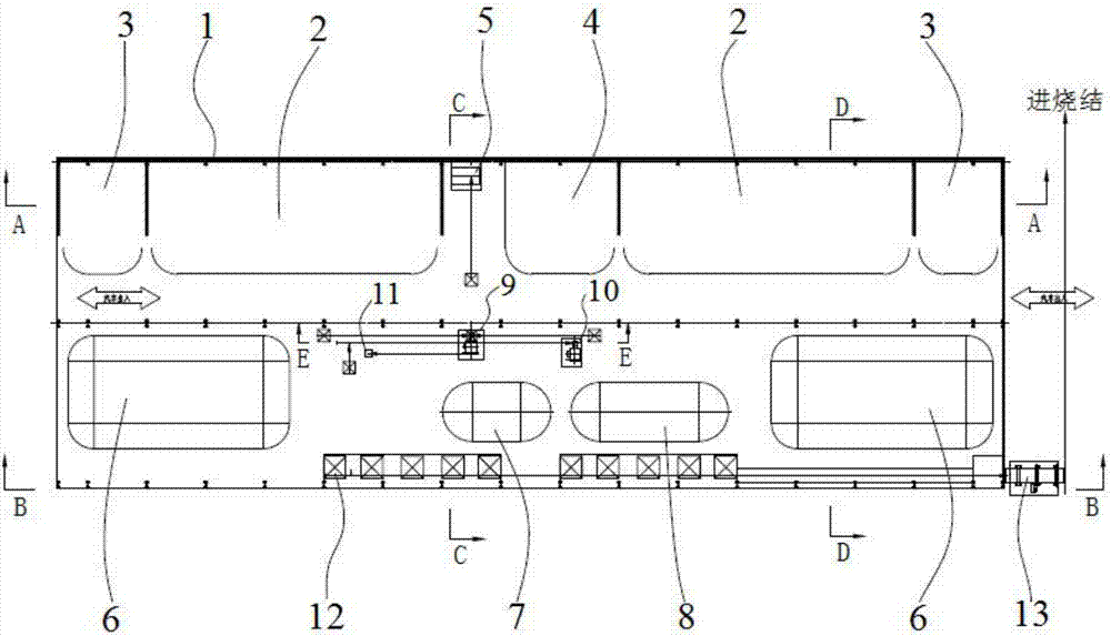 Laterite nickel ore raw material warehouse and laterite nickel ore raw material preparation system