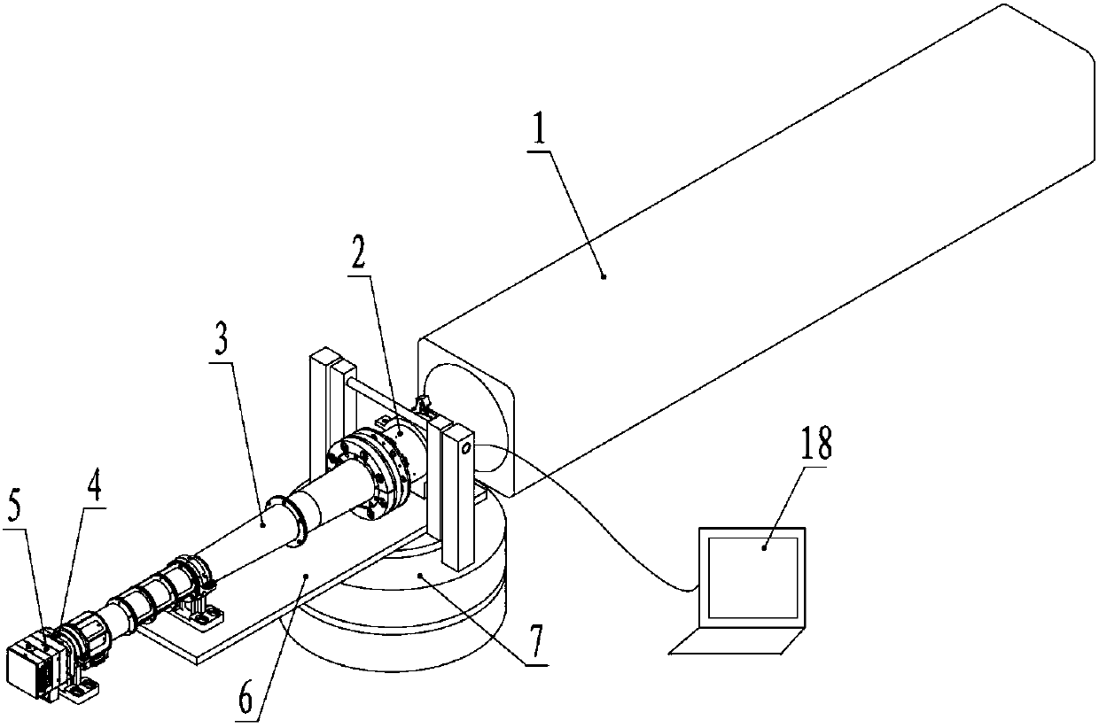 X-ray pulsar navigation sensor online adjusting device and method