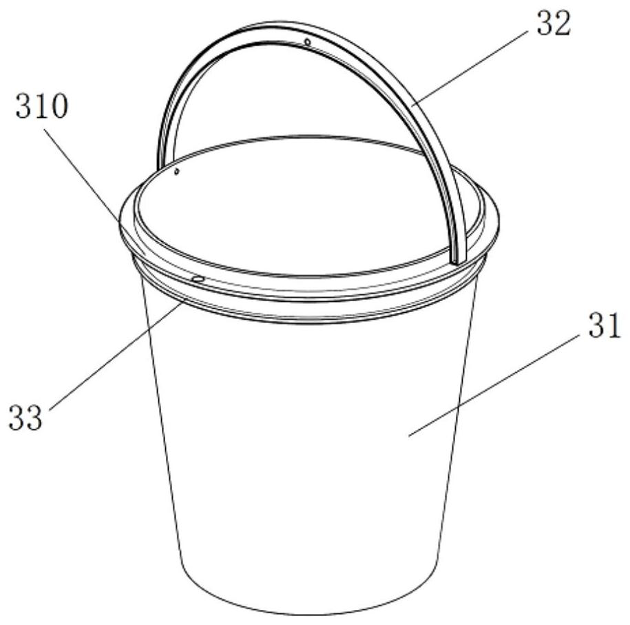 A kind of garbage bin for automatically dumping and cleaning garbage bins