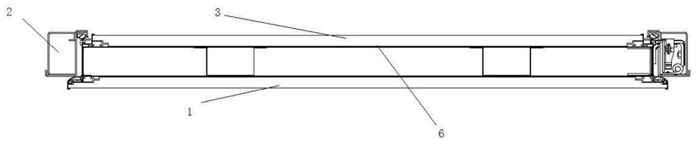 Closing-in sectional material mounting structure matched with door leaves of different specifications