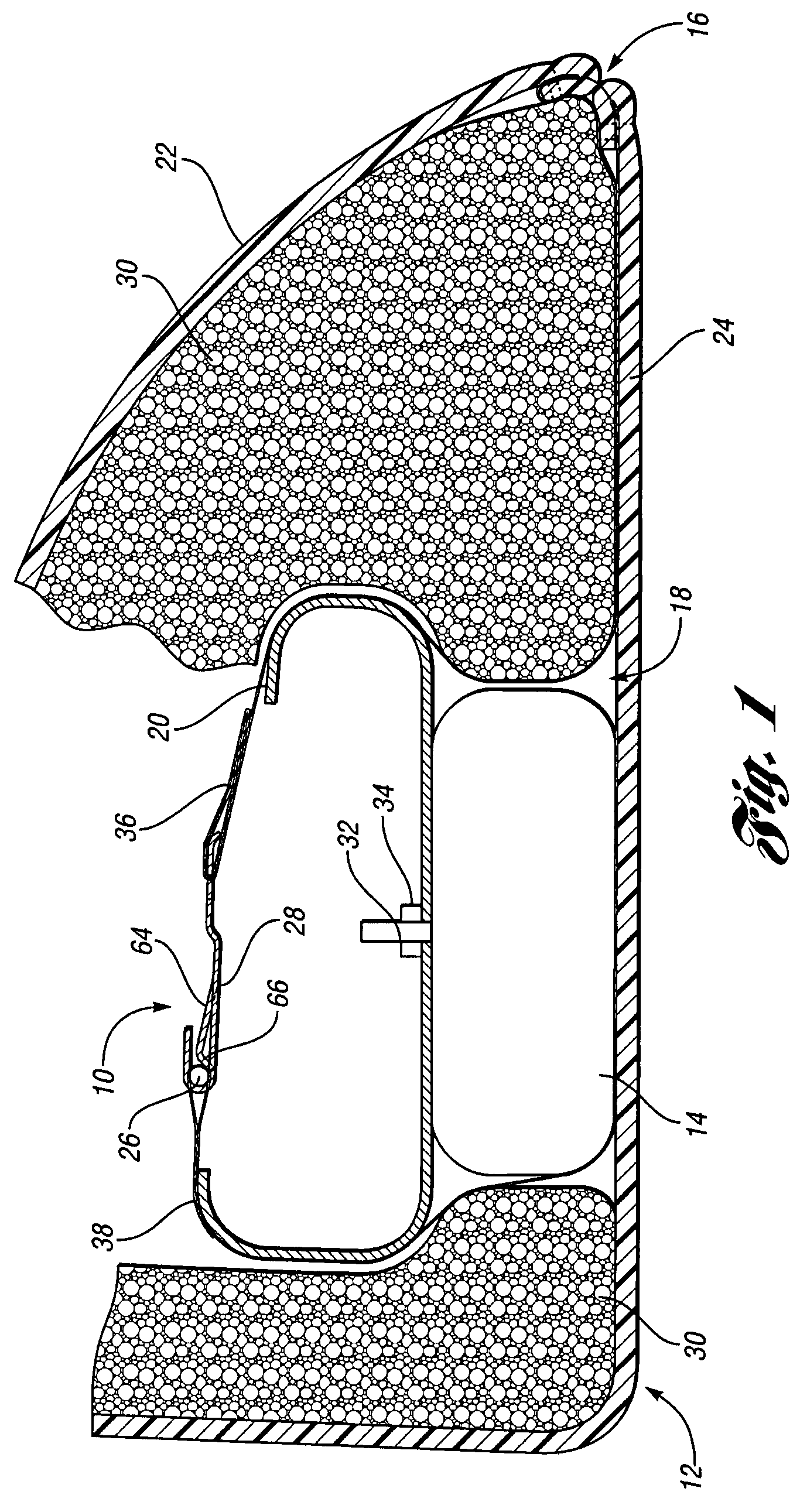 Side airbag connector assembly