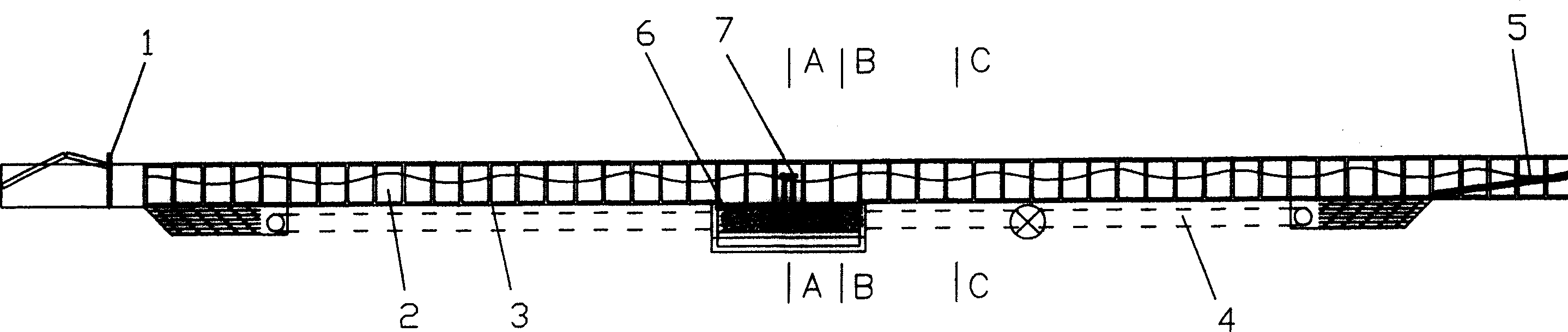 Wave flow-structural object-seabed power coupling experimental simulating method and appts. thereof