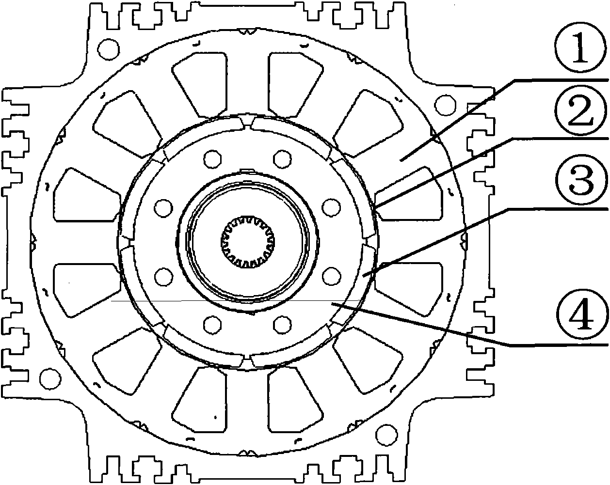 Permanent-magnet motor capable of effectively eliminating slot effect