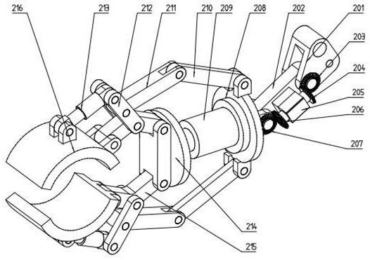 Steel pipe and flange welding butt joint connection robot