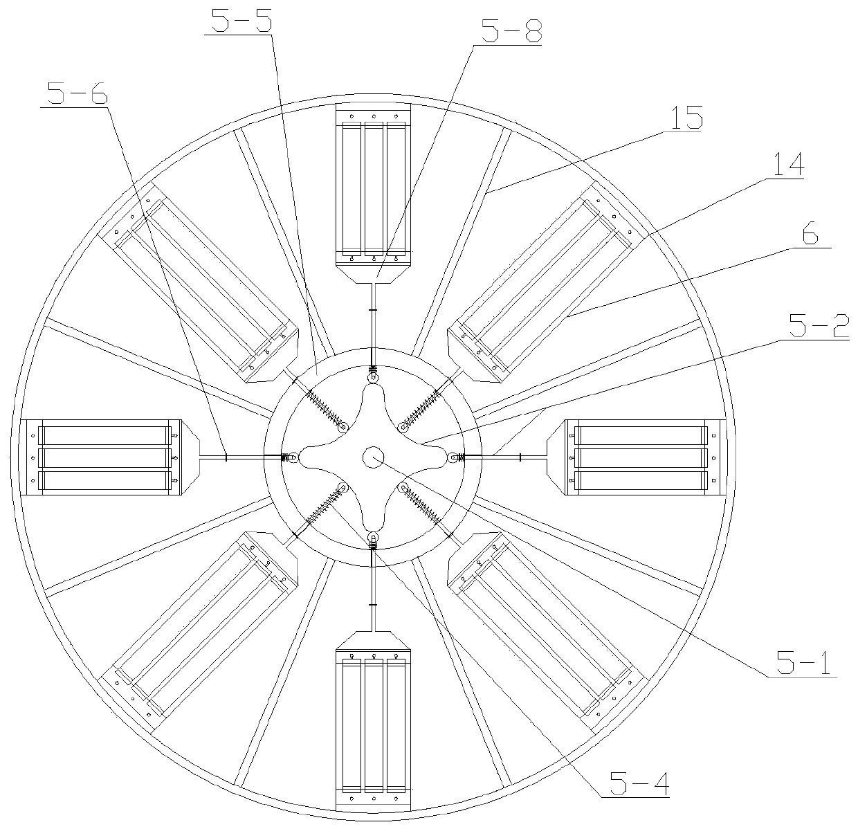 A wind power generation device based on multilayer dielectric elastomer film stacking