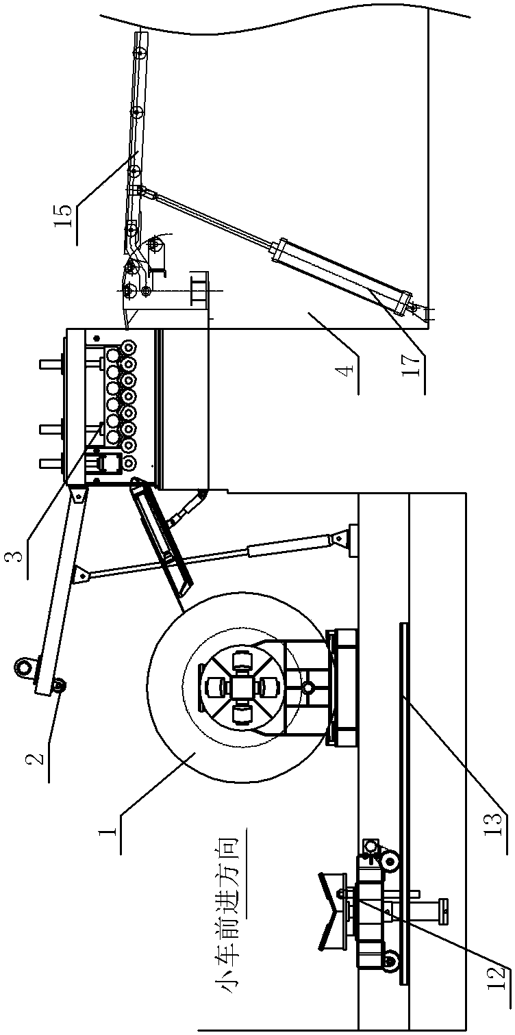 Steel flattening unit production line structure