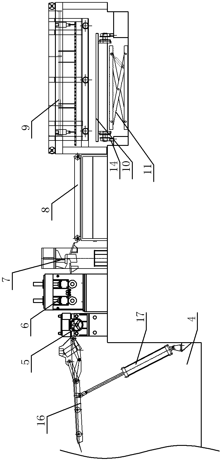 Steel flattening unit production line structure