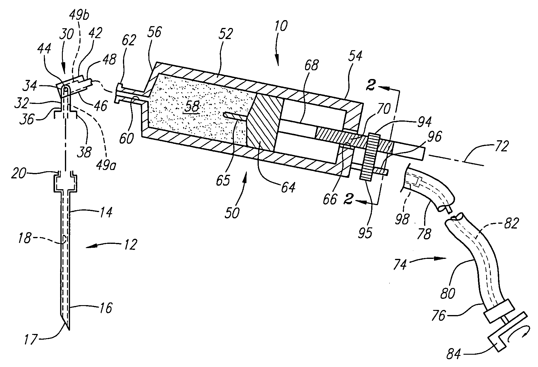 Apparatus and methods for delivering compounds into vertebrae for vertebroplasty