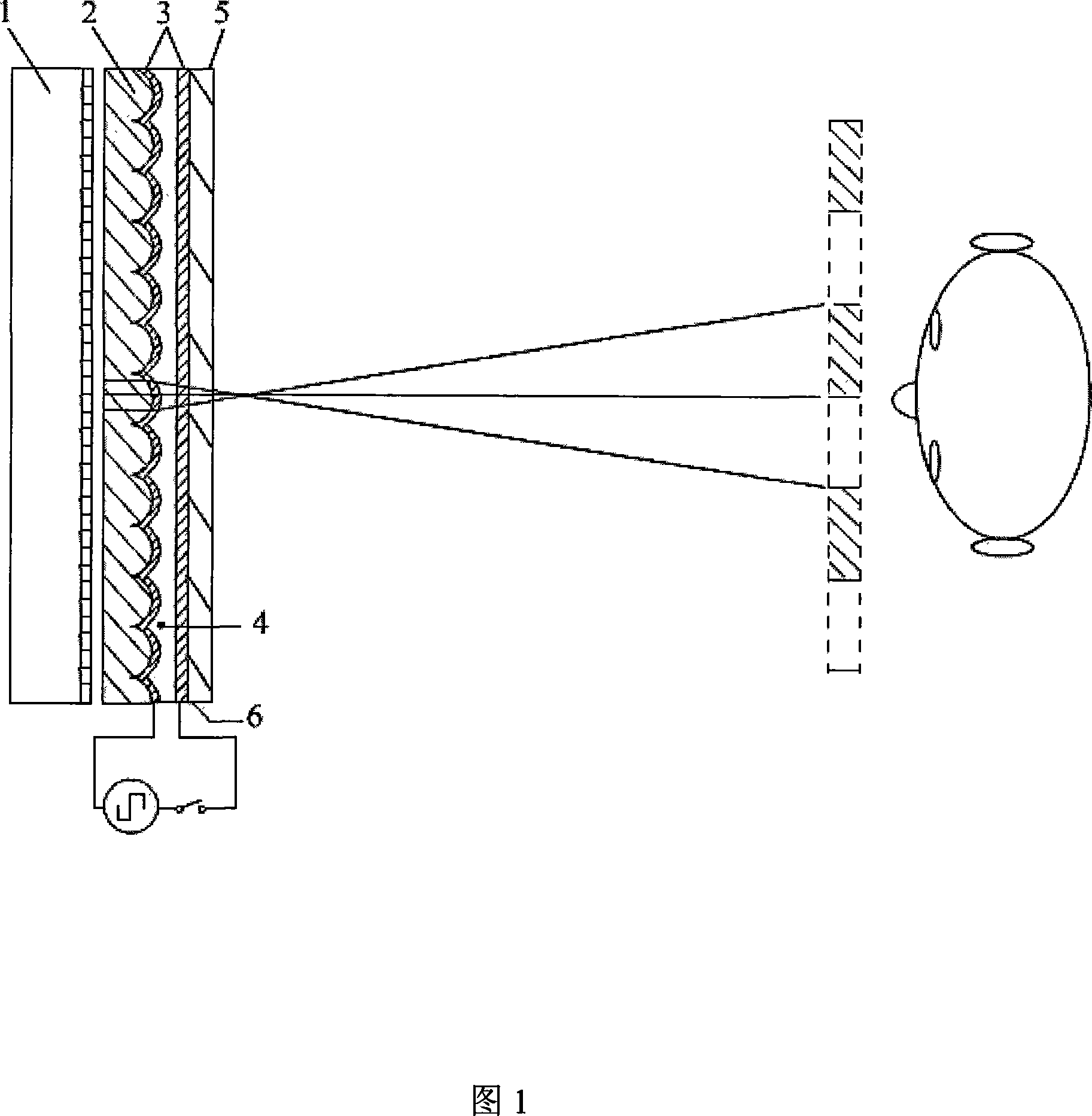 2D-3D switching stereo display device