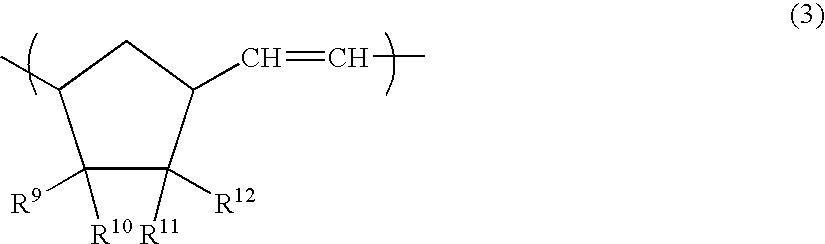 Open-ring copolymer, hydrogenated open-ring copolymer, process for production of both, and compositions