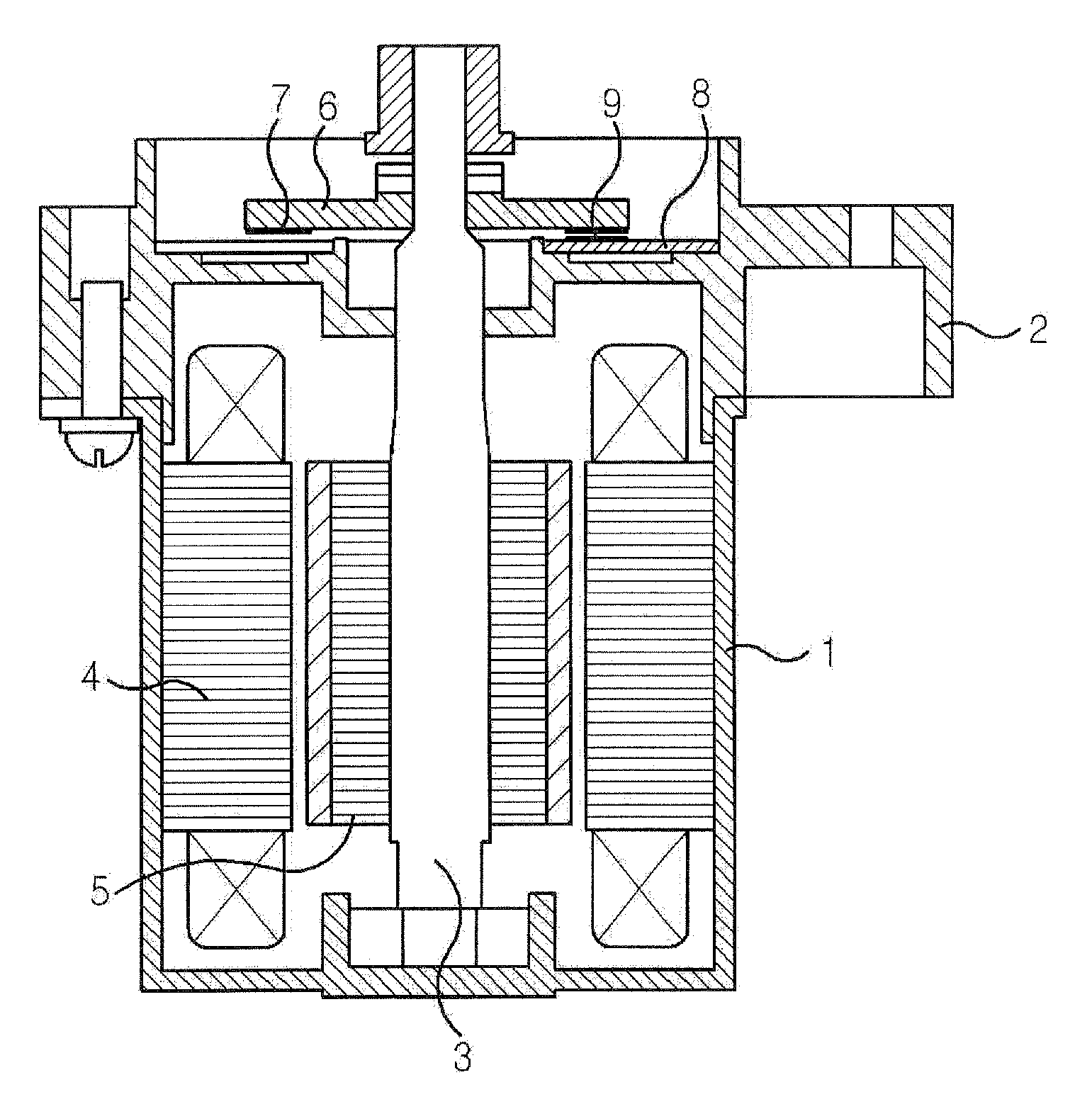 Anti-separating structure of sensing magnet for eps motor