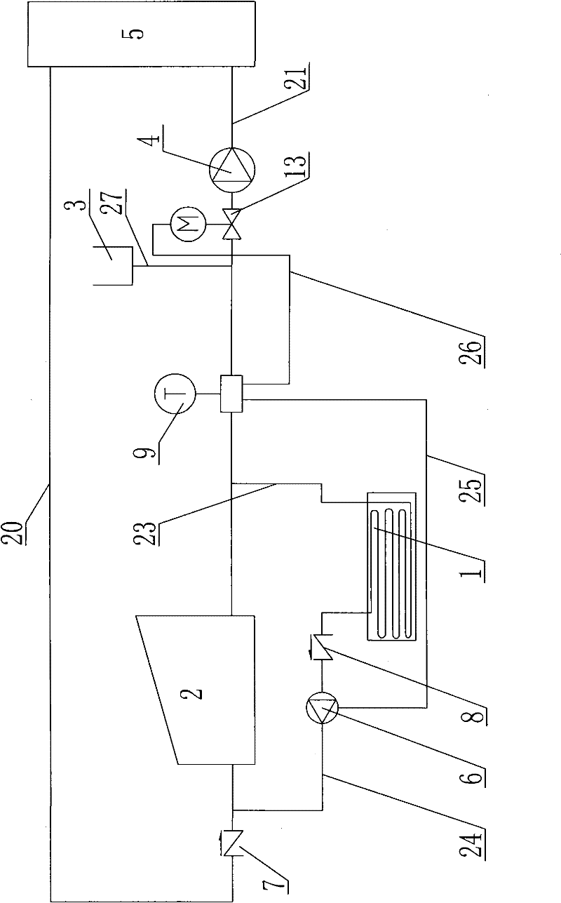 Air heated anti-freezing solar energy collector system