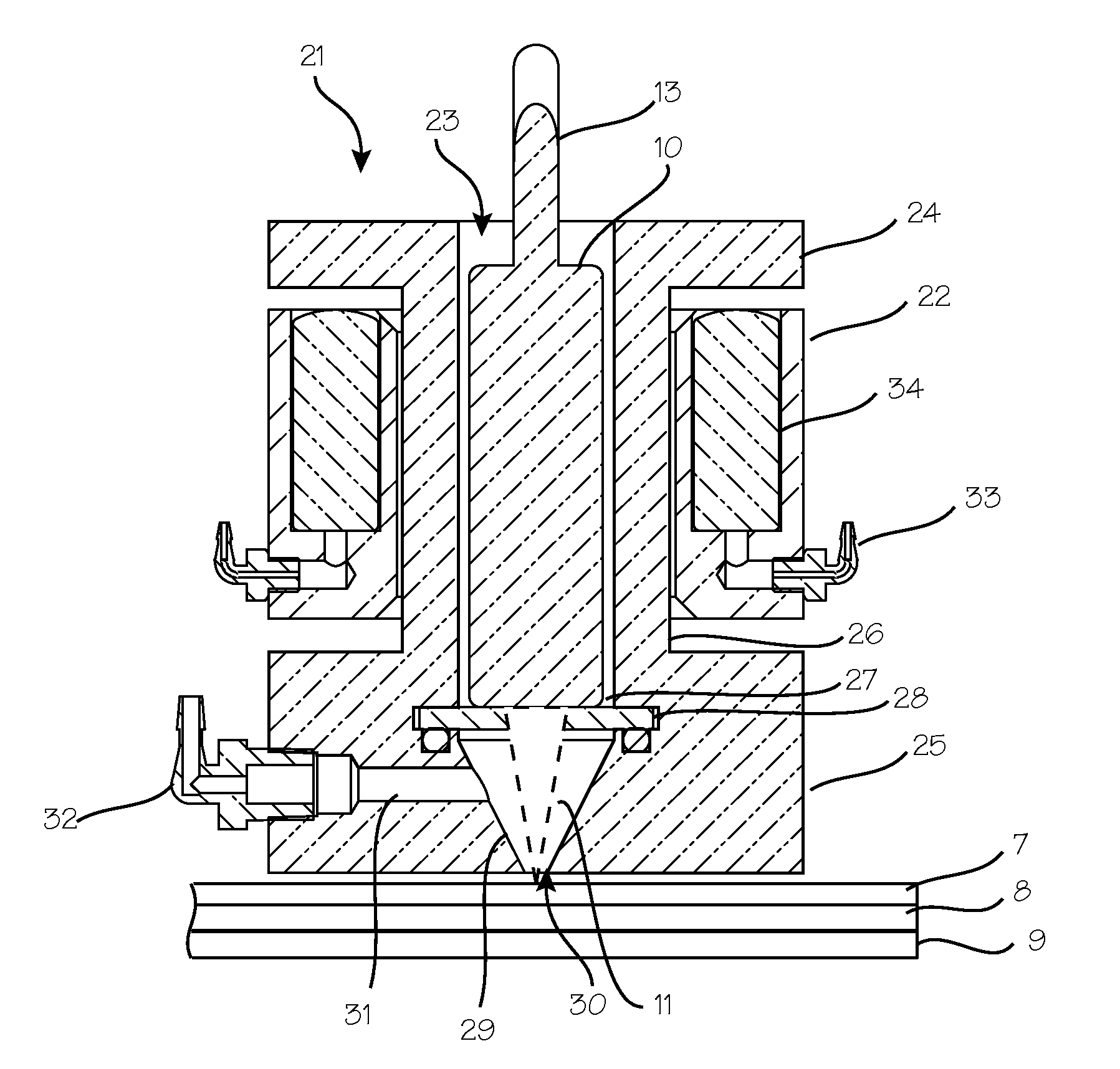 System and Method for In Situ Monitoring of Top Wafer Thickness in a Stack of Wafers