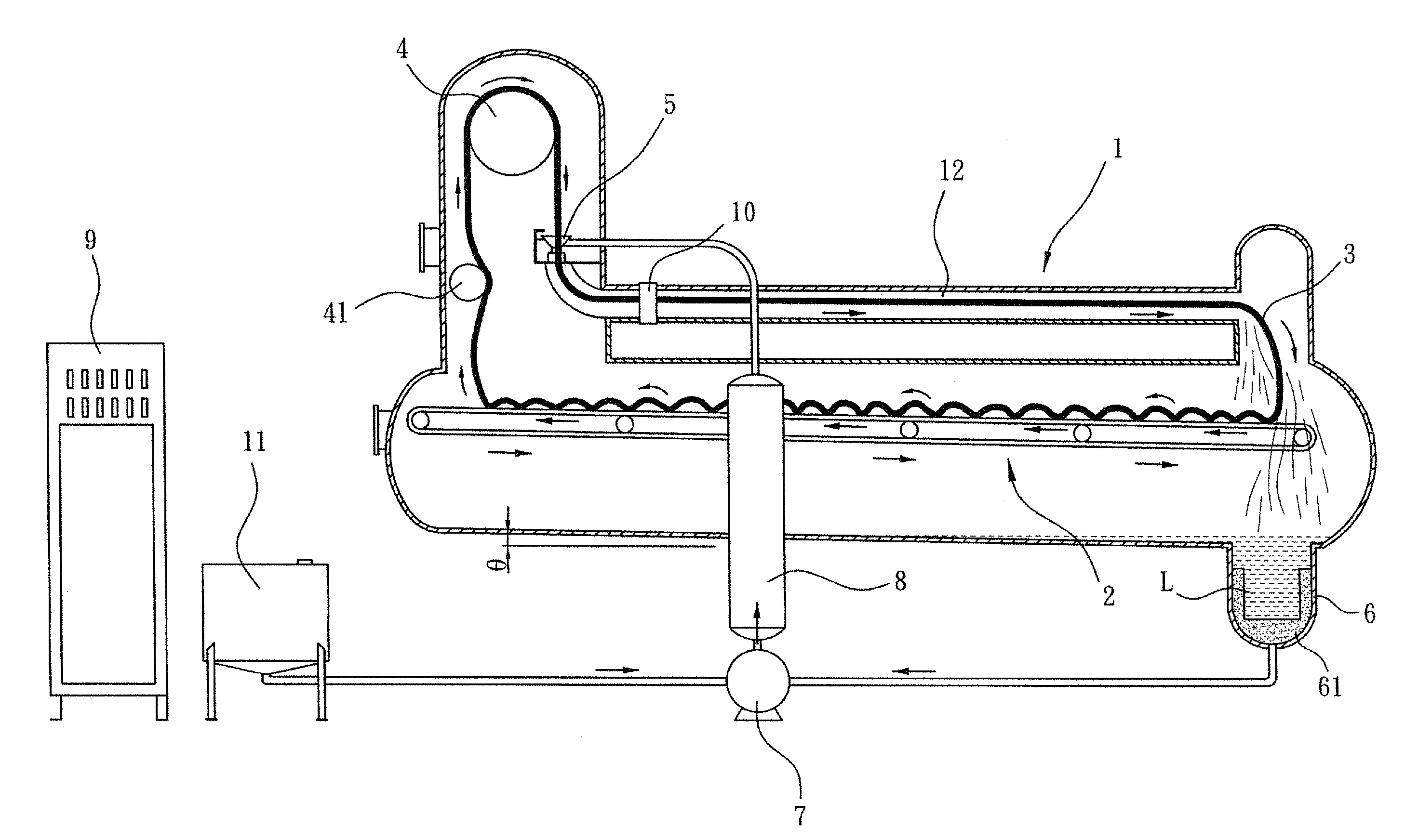 Up-Inclined Coveyor-Driving Fabric Dyeing Machine