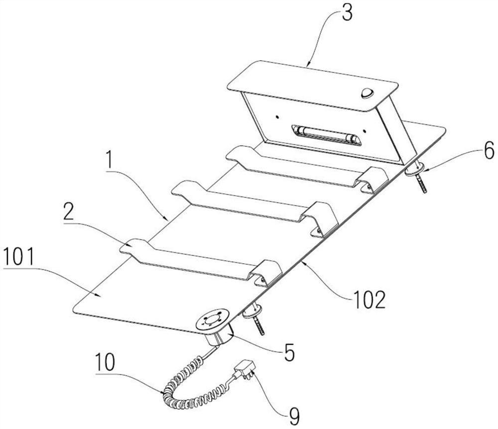 Sterilization type graphene electric heating towel rack