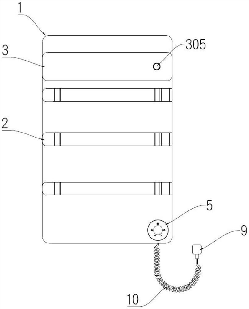 Sterilization type graphene electric heating towel rack