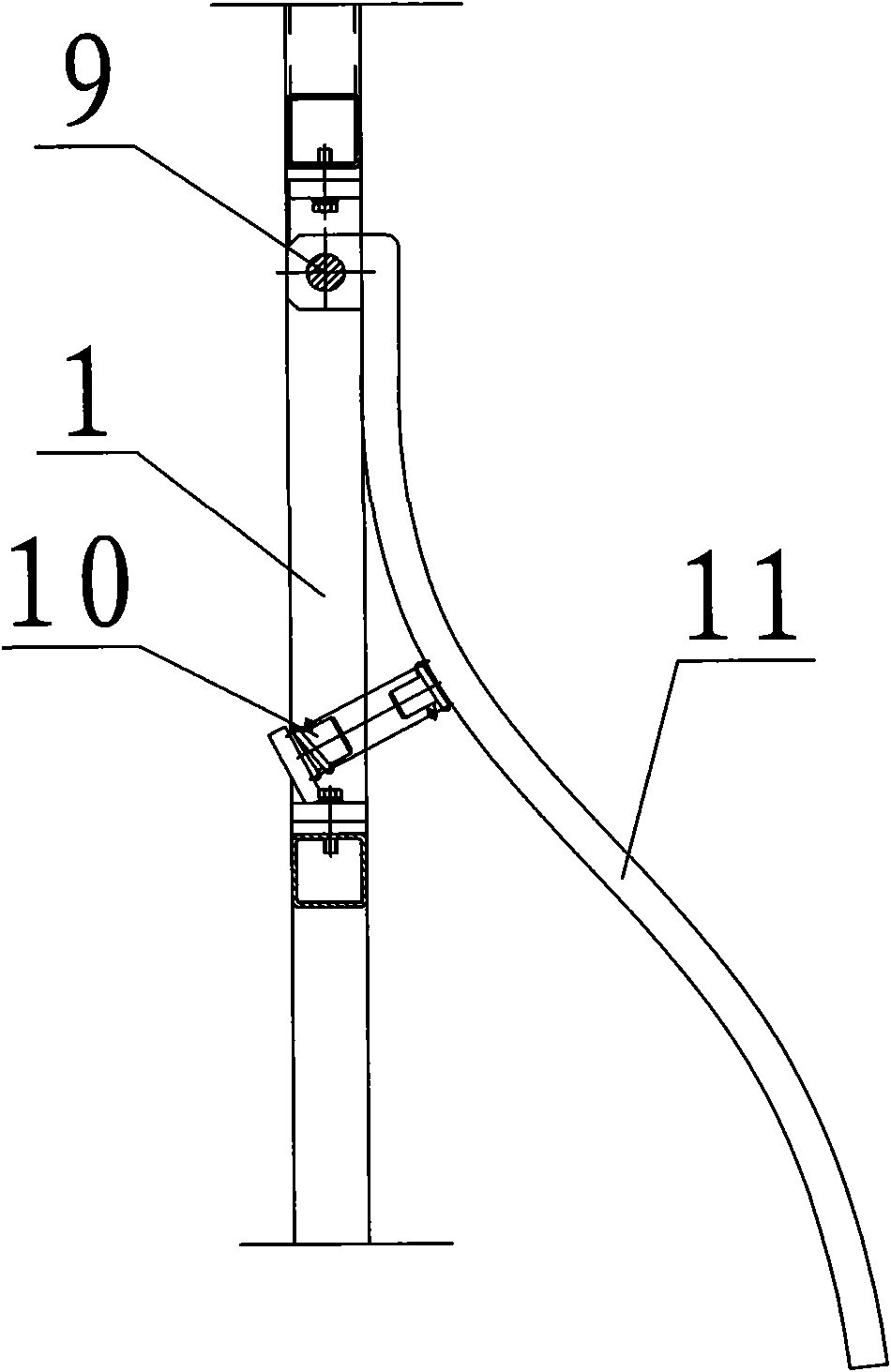 Damped type tyre lowering device