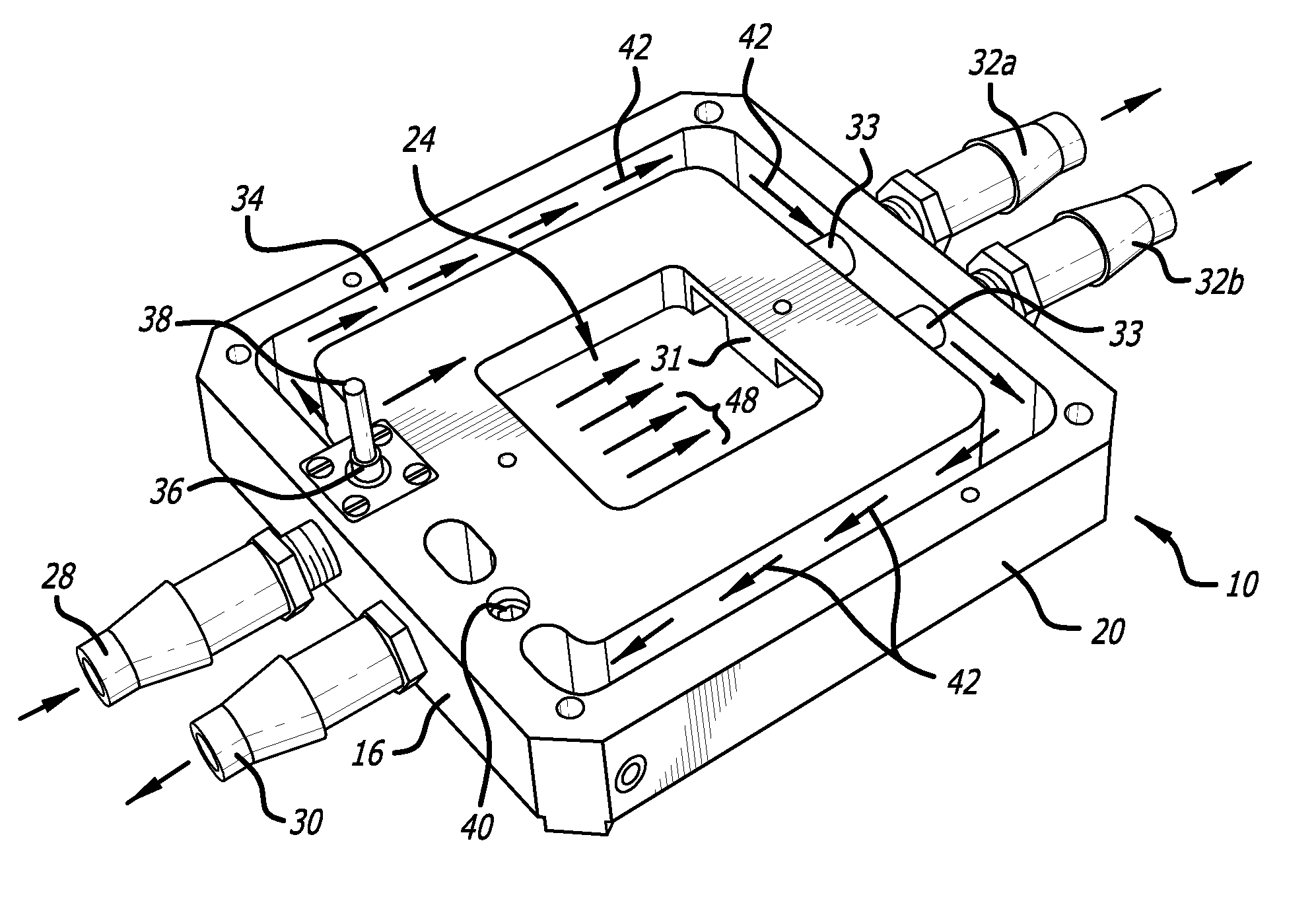 Thermal chamber for IC chip testing